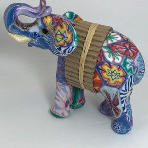 100% Hand Crafted Elephant shaped paraffin candle